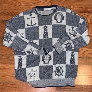 Knitted lighthouse sweater